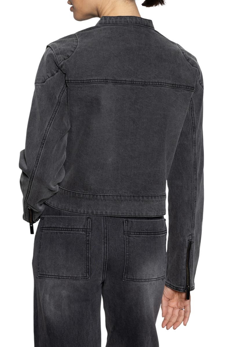 Sanctuary Denim Moto Jacket, Alternate, color, 