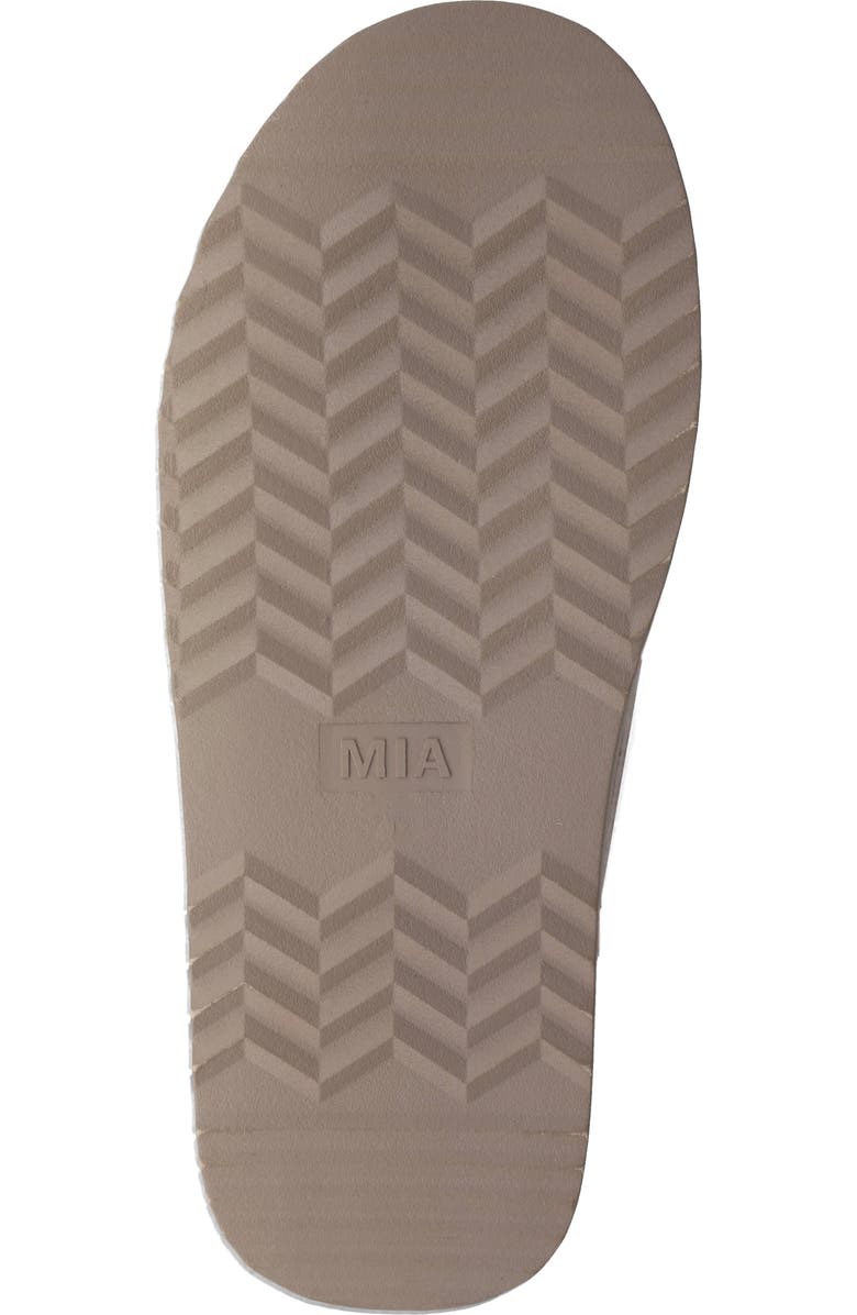 MIA Sugary Faux Shearling Platform Mule, Alternate, color, Taupe