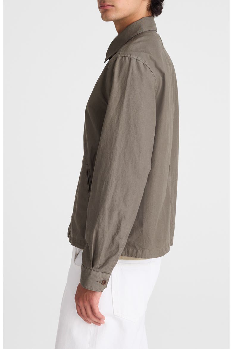 Full Zip Cotton Twill Jacket, Alternate, color, CAPERS