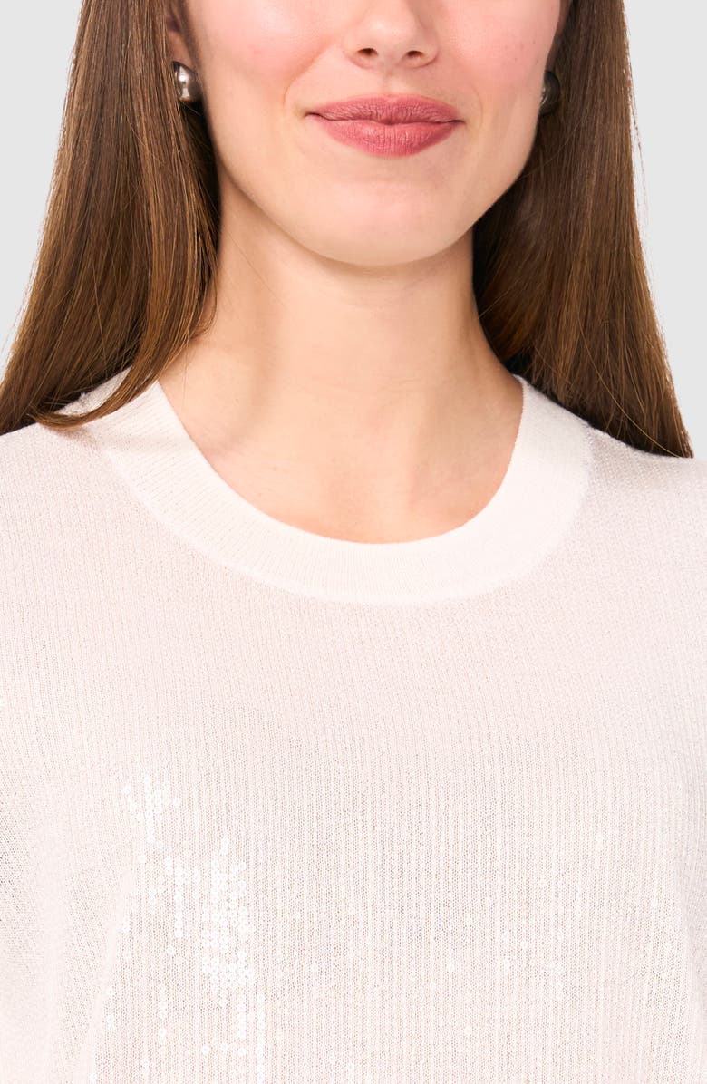 Halogen<sup>®</sup> Sequin Sweater, Alternate, color, New Ivory