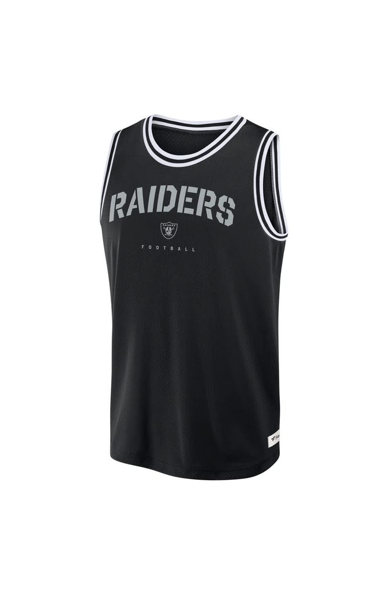 FANATICS Men's Fanatics Black Las Vegas Raiders Elements Future Ground Jersey Tank Top, Alternate, color, Black