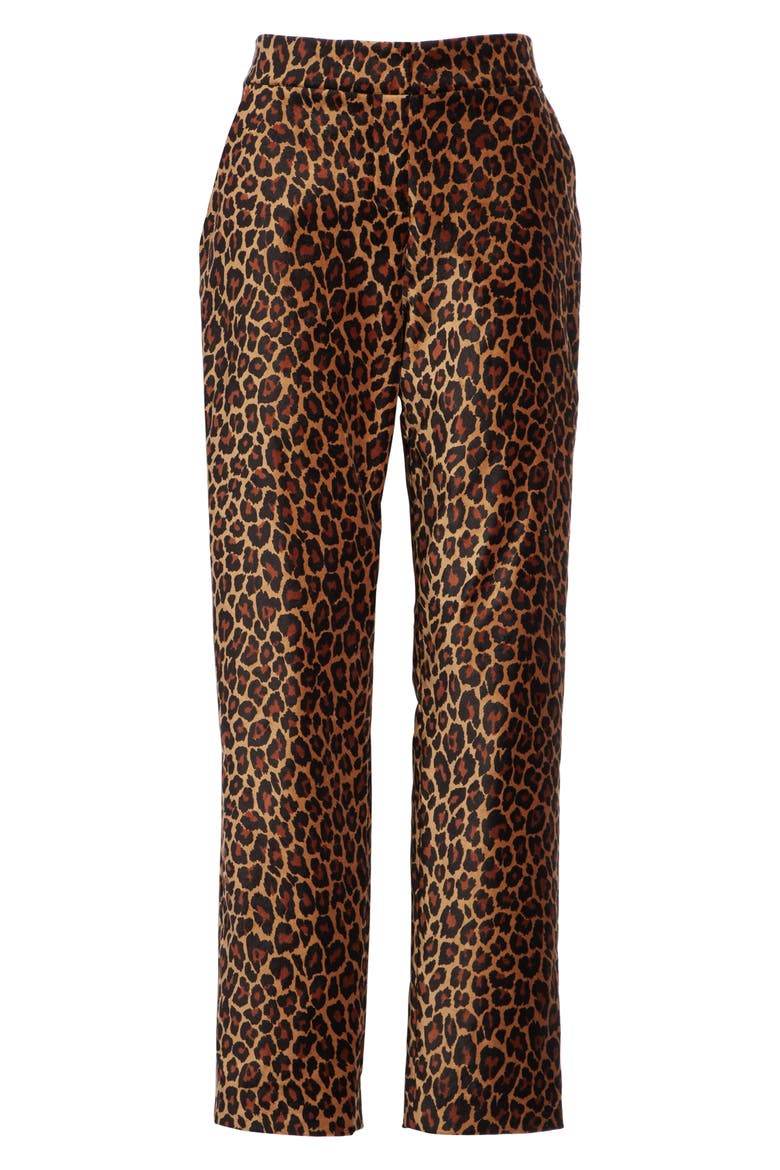 Harrison Marina Leopard Print Pants, Alternate, color, NATURAL