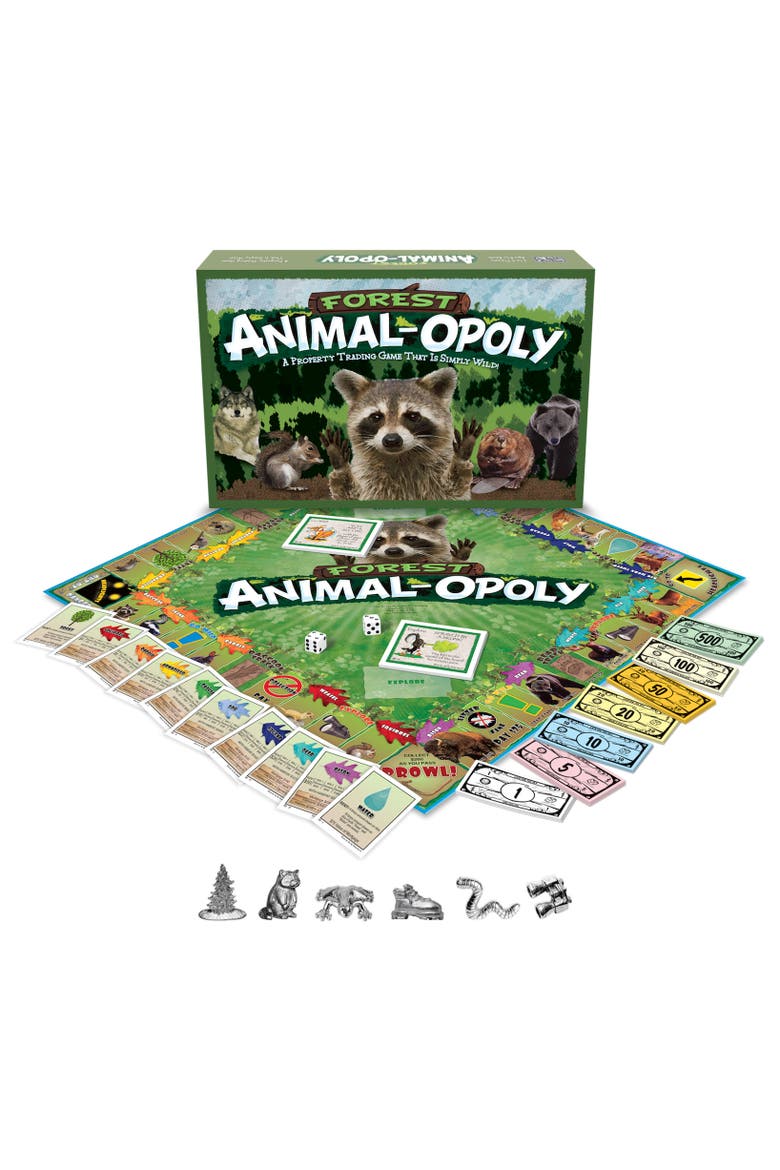 Forest Animalopoly Monopoly Board Game, Main, color, Multicolored