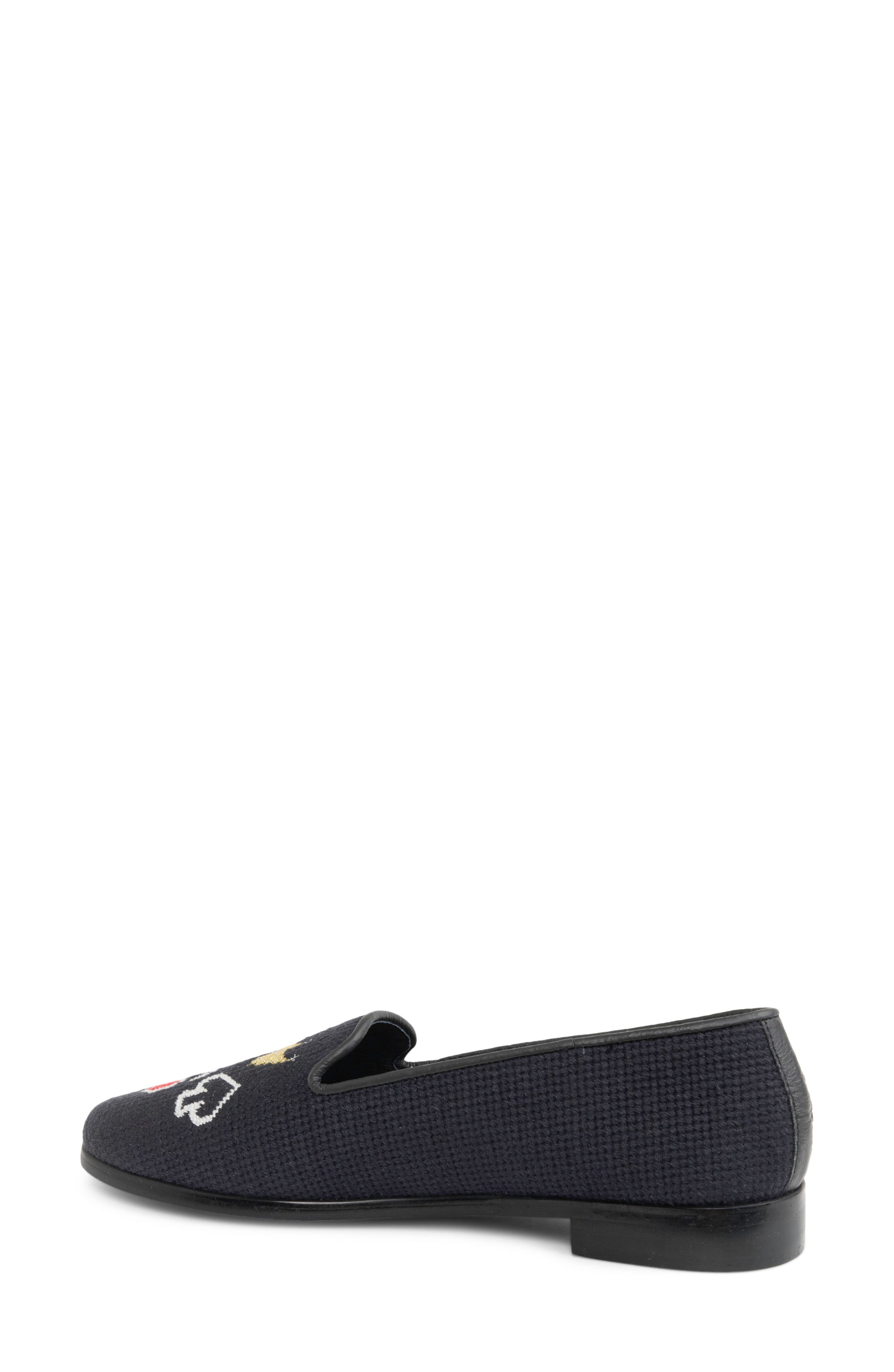 ByPaige Needlepoint Loafer, Alternate, color, Black