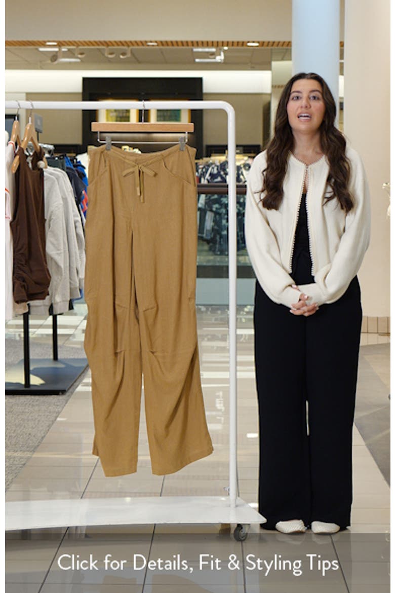 Wide Leg Linen & Cotton Utility Pants video