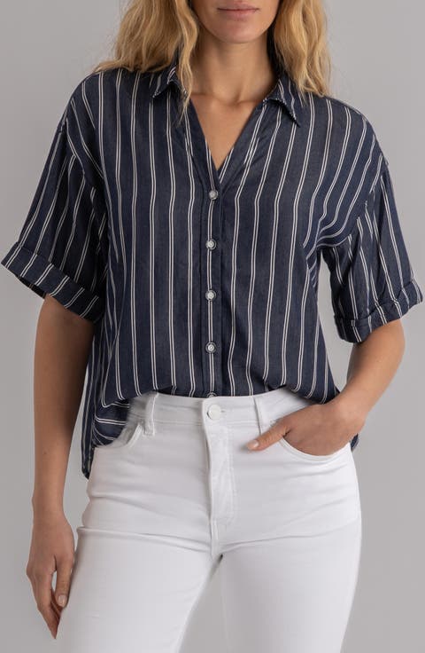 Brenda Stripe Button-Up Shirt