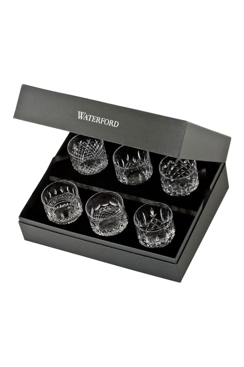 Lismore Connoisseur Heritage Set of 6 Straight Sided Lead Crystal Tumblers, Alternate, color, CLEAR