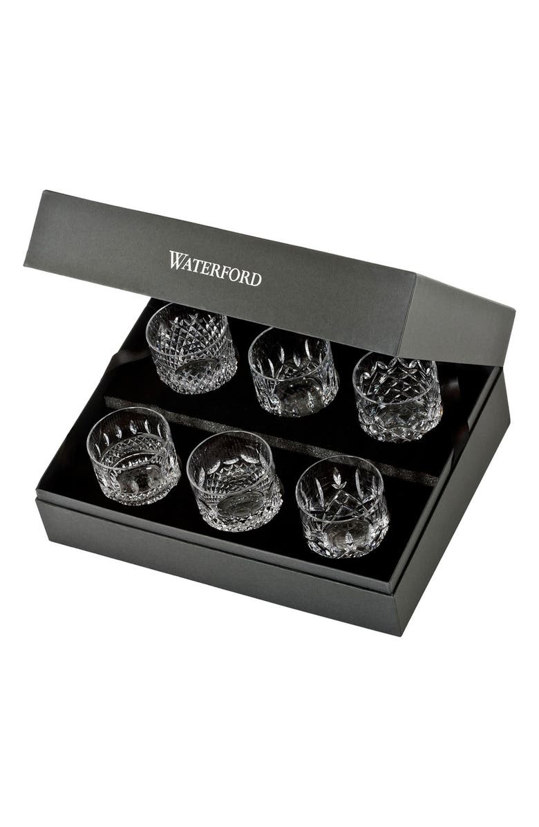Waterford Lismore Connoisseur Heritage Set of 6 Straight Sided Lead Crystal Tumblers, Alternate, color, Clear