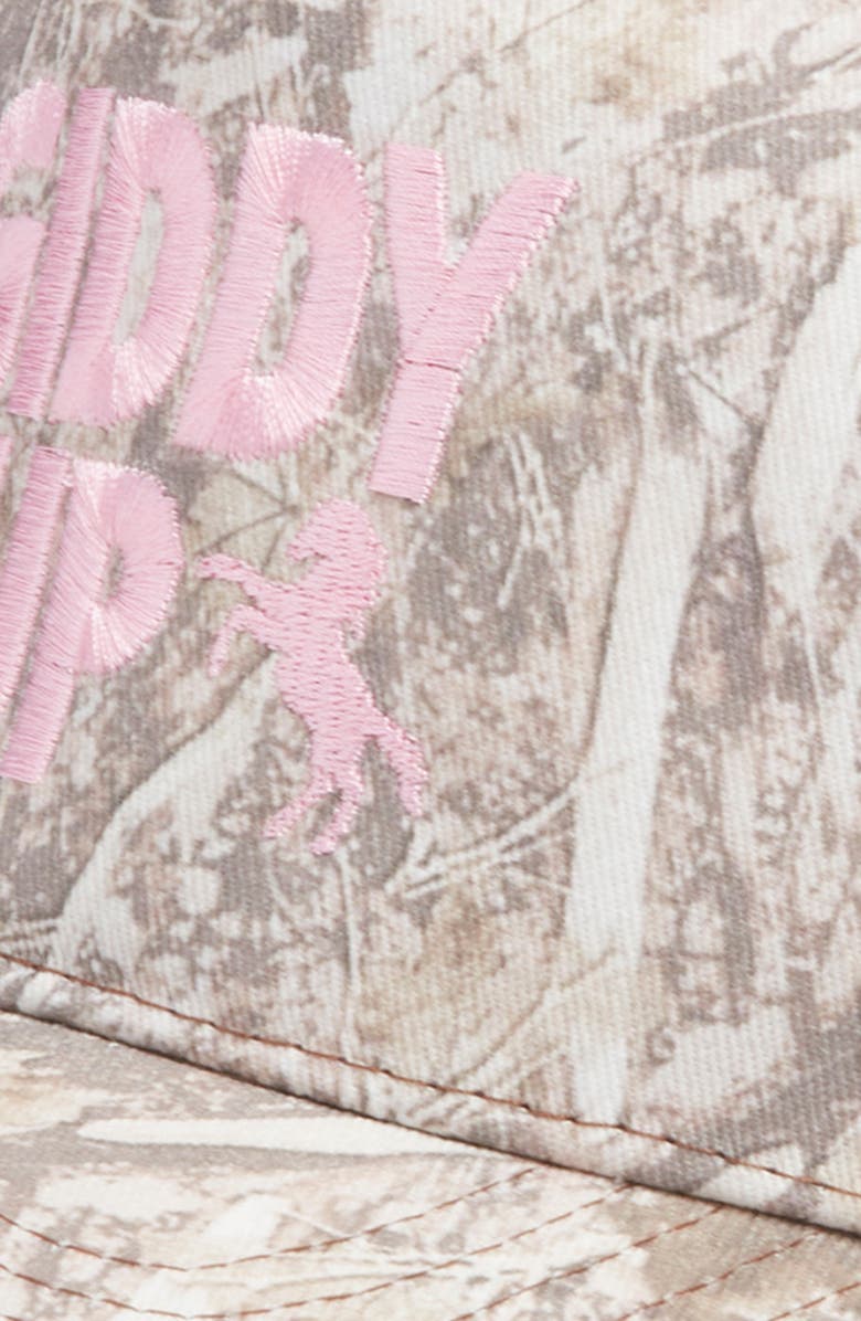 Friday Feelin’ Giddy Up Camouflage Cotton Twill Baseball Cap, Alternate, color, Camo