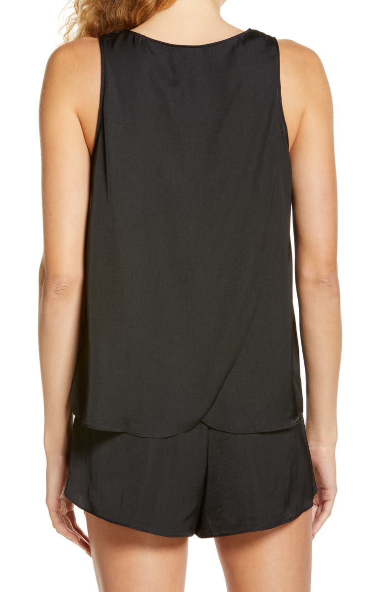 Socialite Tulip Back Washable Satin Tank, Alternate, color,