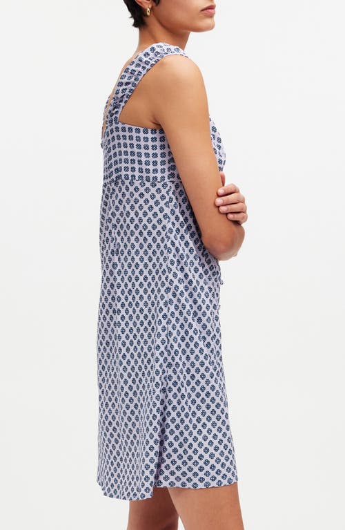 Madewell Cap Sleeve Button Up Minidress In Washed Lavender