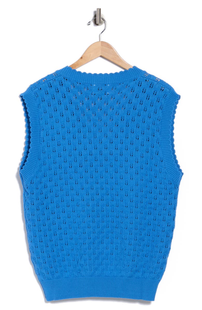 FRNCH Olarie Sweater Vest, Alternate, color, Bleu