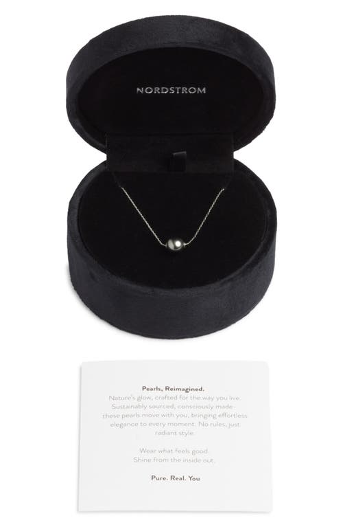 Nordstrom Tahitian Pearl Necklace In Metallic