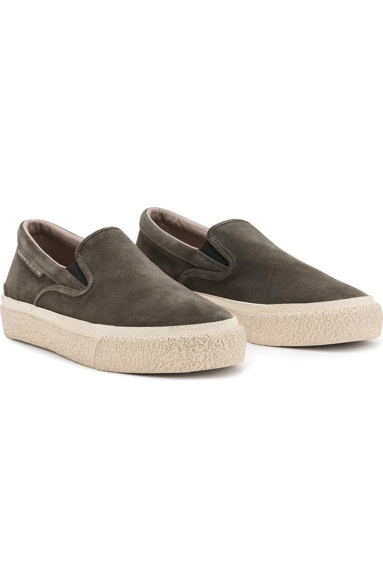 AllSaints Suede Slip-On Sneaker, Alternate, color,