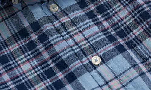 Brooks Brothers Regular Fit Madras Plaid Short Sleeve Cotton Button-down Shirt In Light Blue Multi