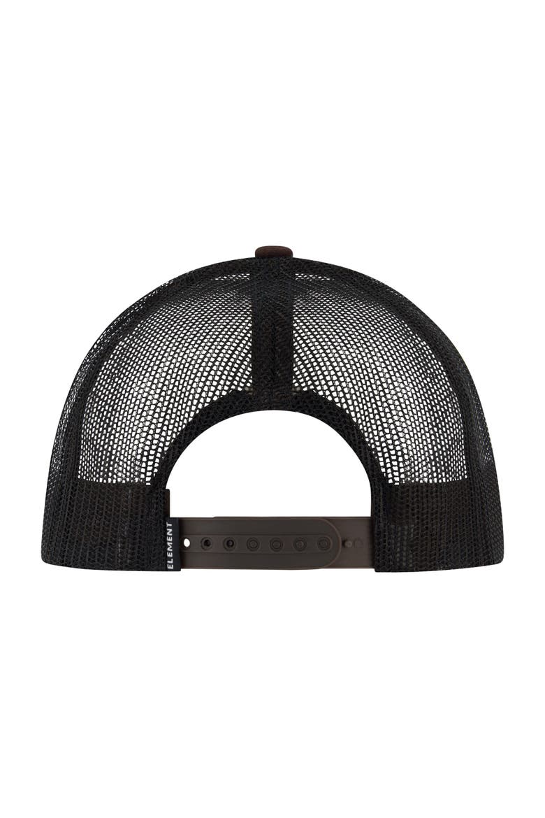 Logo Trucker Hat with Mesh Back and Snapback Closure, Alternate, color, DK OLIVE