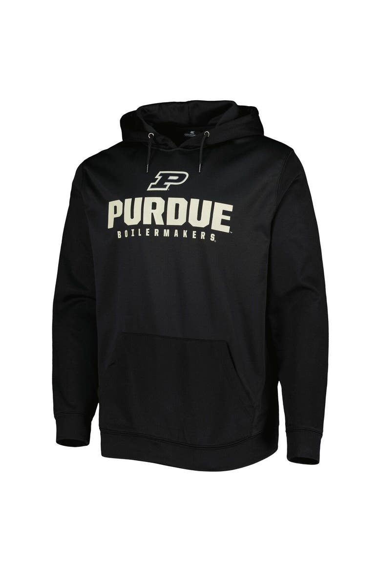 Men's Colosseum Black Purdue Boilermakers Team Lantern Pullover Hoodie, Alternate, color, Black
