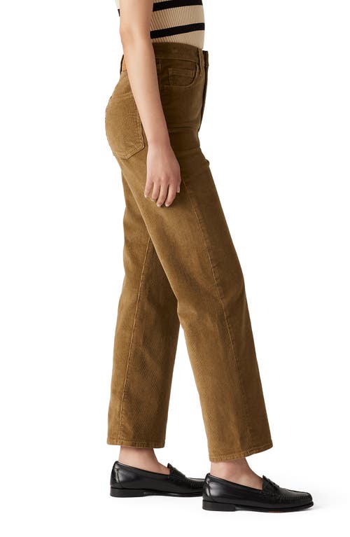 Levi's® Ribcage High Waist Corduroy Ankle Straight Leg Pants In Ermine