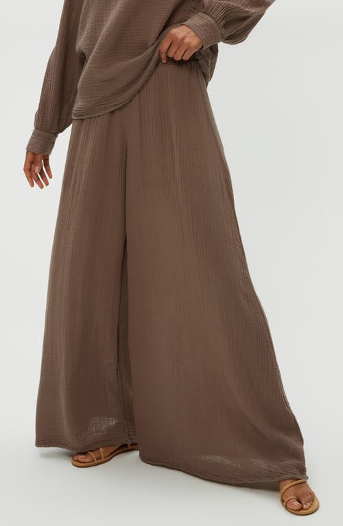 MICHAEL STARS MICHAEL STARS SIMBA SMOCKED WAIST WIDE LEG PANTS 