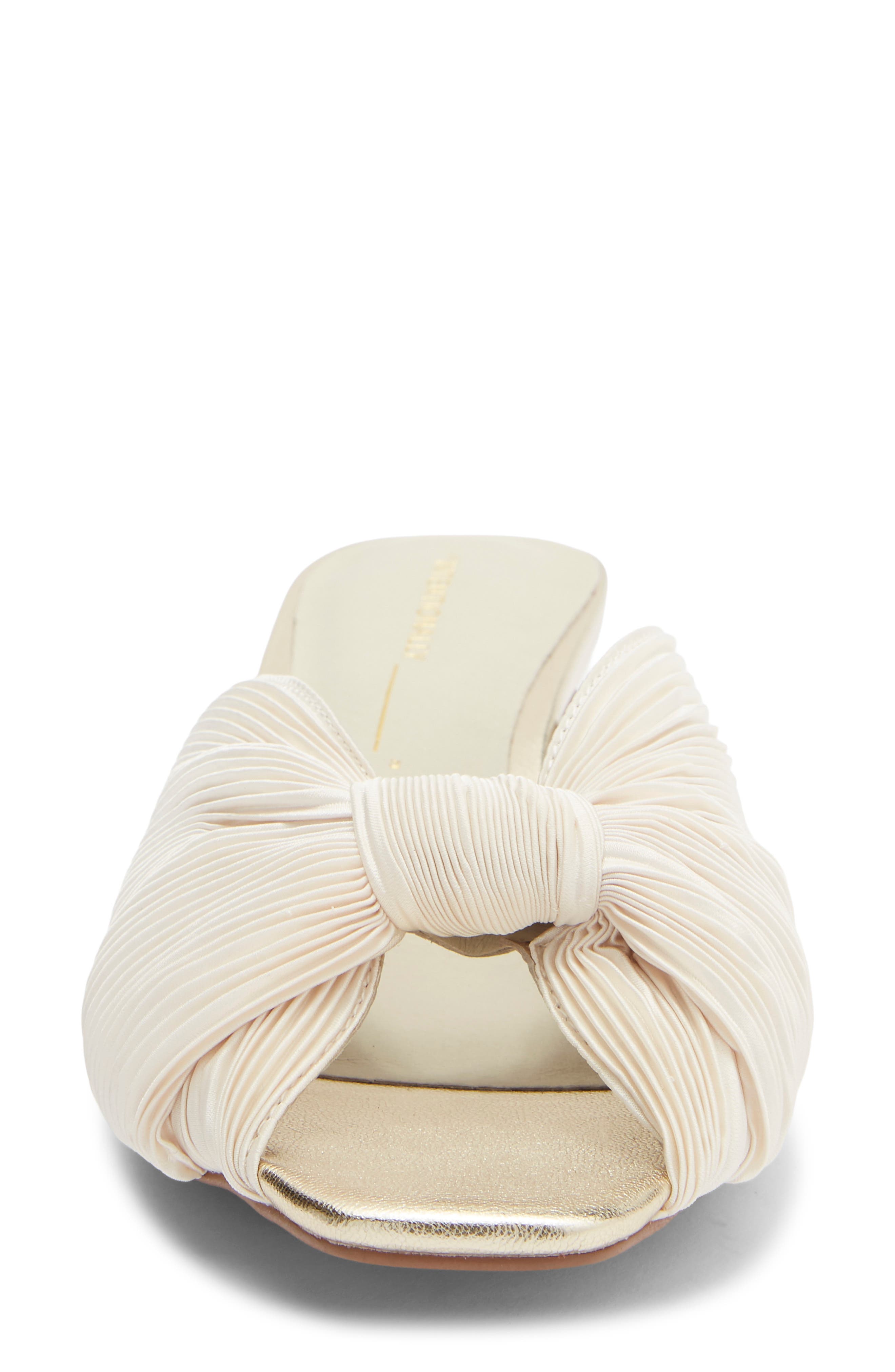 Curfew Knot Slide Sandal, Alternate, color, IVORY