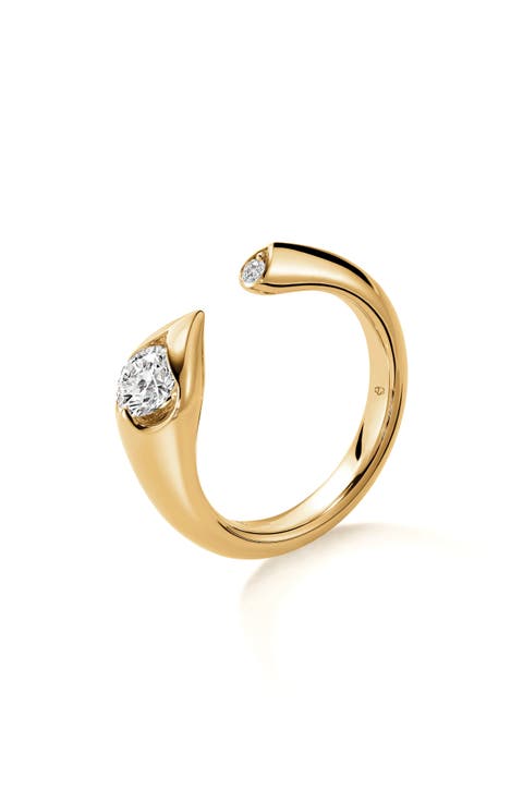Lu Droplet Open Ring