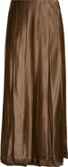 Vince Raw-Edge Pleated Statin Skirt