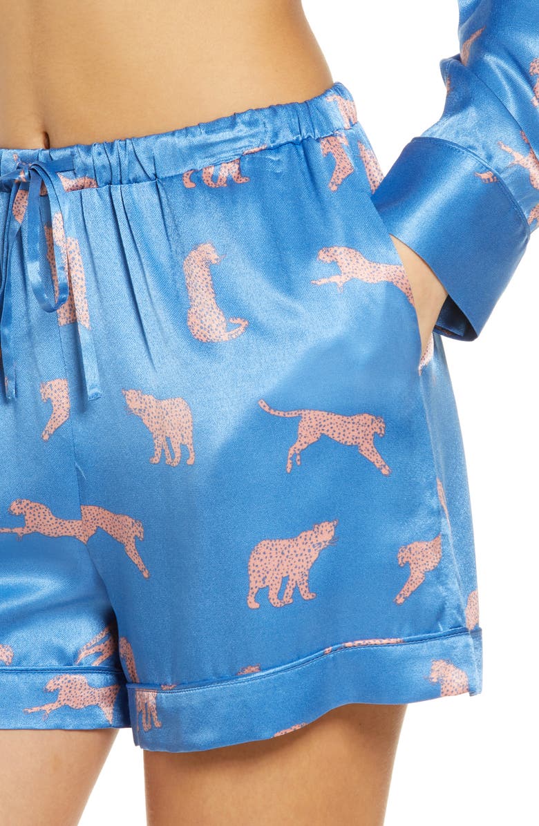 Rails Clarise Short Pajamas, Alternate, color, Pink Cheetahs