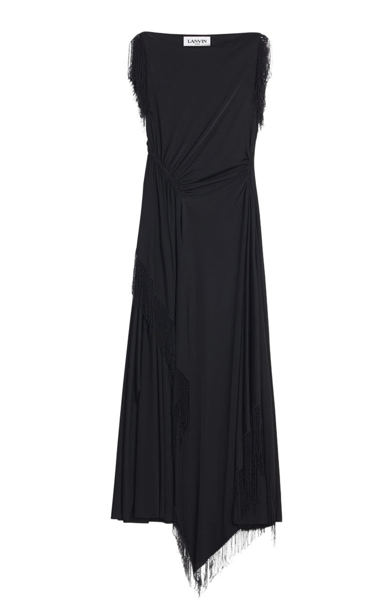 Lanvin EMBROIDERED SLEEVELESS DRESS, Alternate, color, 