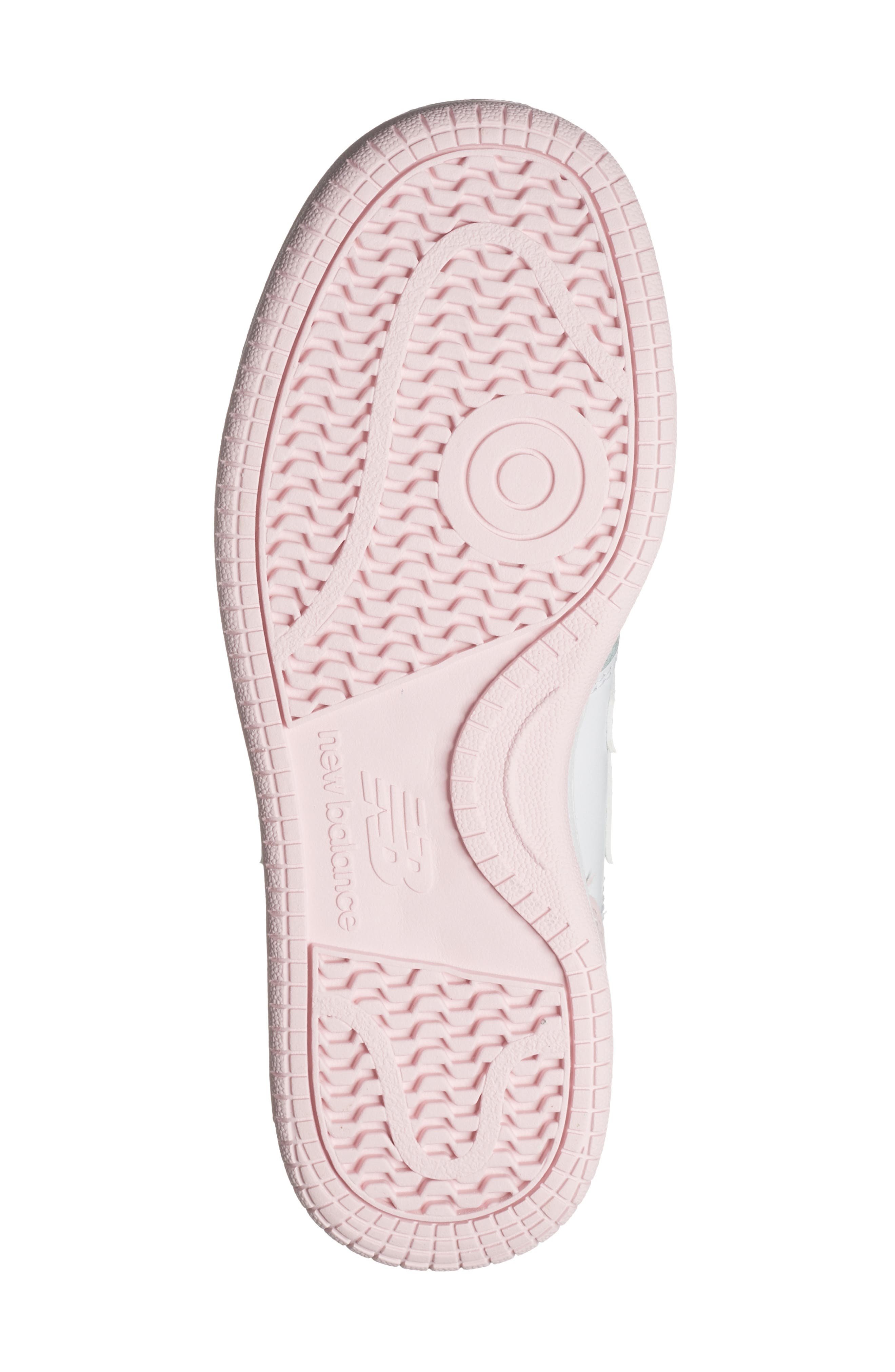 New Balance Kids' BB80 Sneaker, Alternate, color, White/ Mid Century Pink