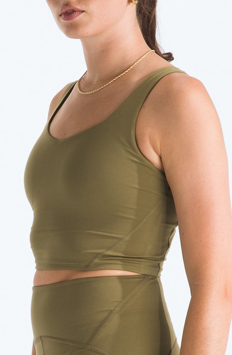 The North Face Jaida Longline Sports Bra, Alternate, color, Cedar