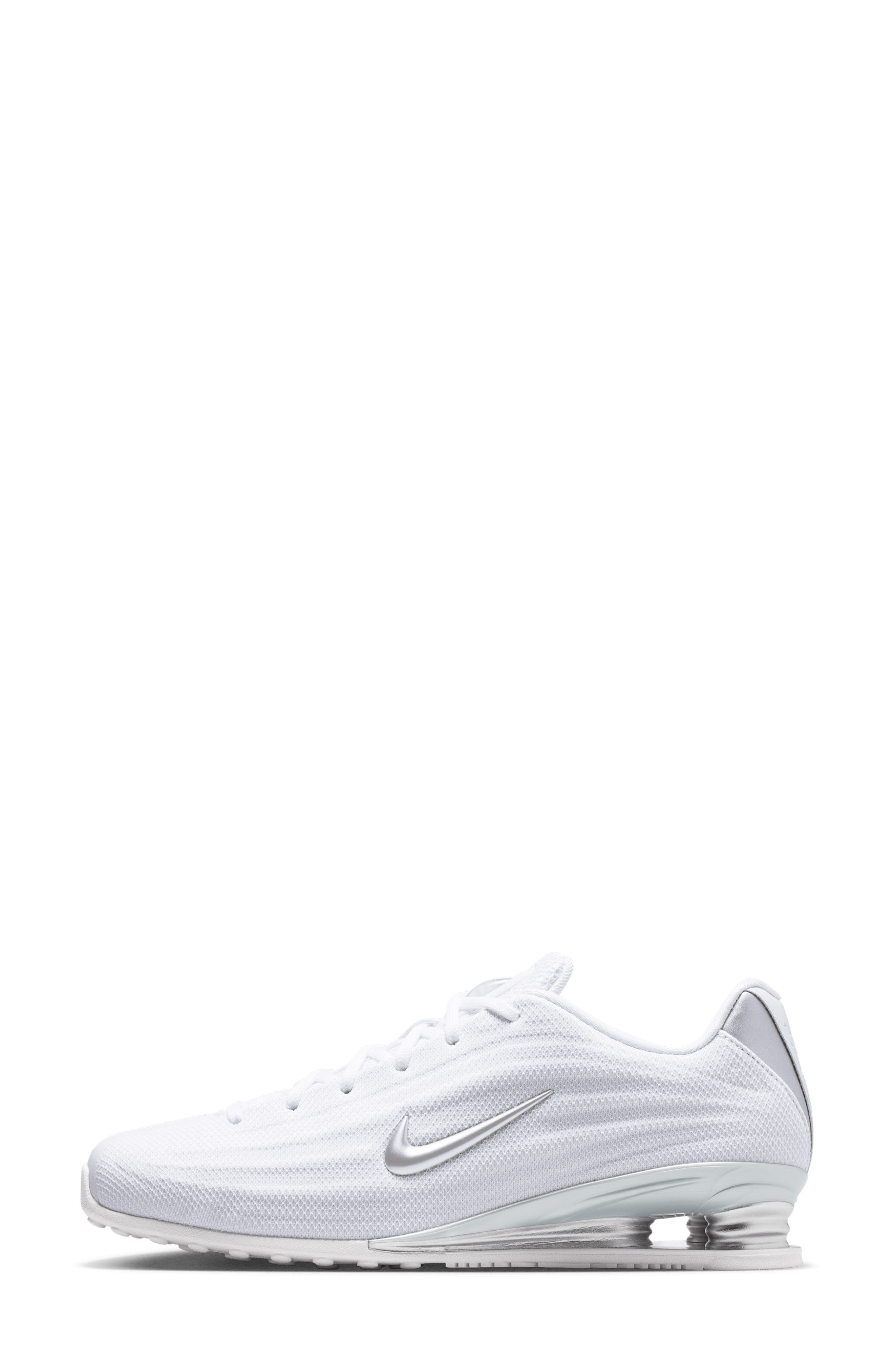 Shox Z Sneaker, Alternate, color, WHITE/ METALLIC SILVER