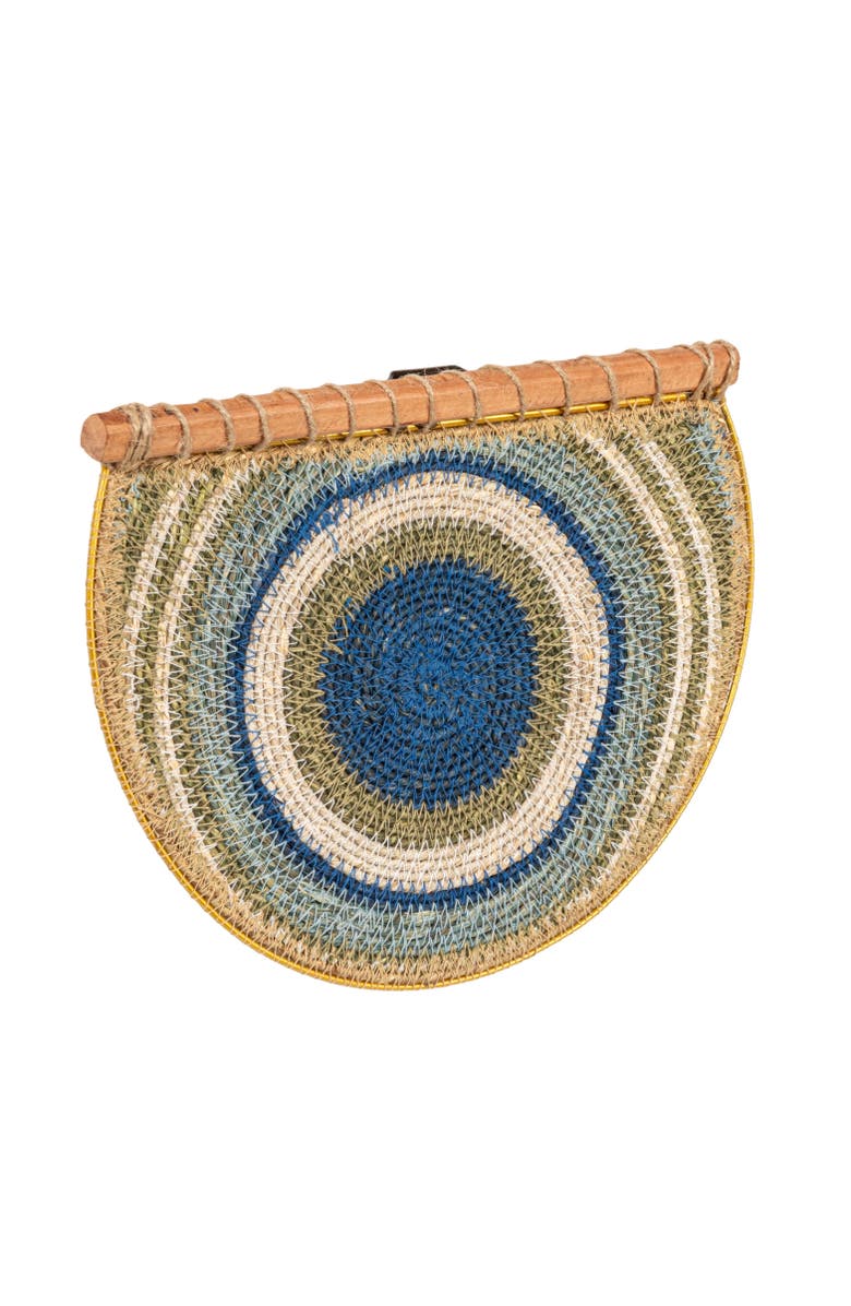 Storied Home Seagrass Wall Hanging Decor, Multicolor, Main, color, Blue