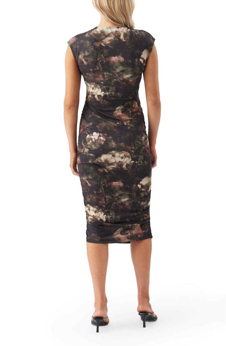 Ripe Maternity Nella Rib Maternity/Nursing Knit Midi Dress, Alternate, color, Black