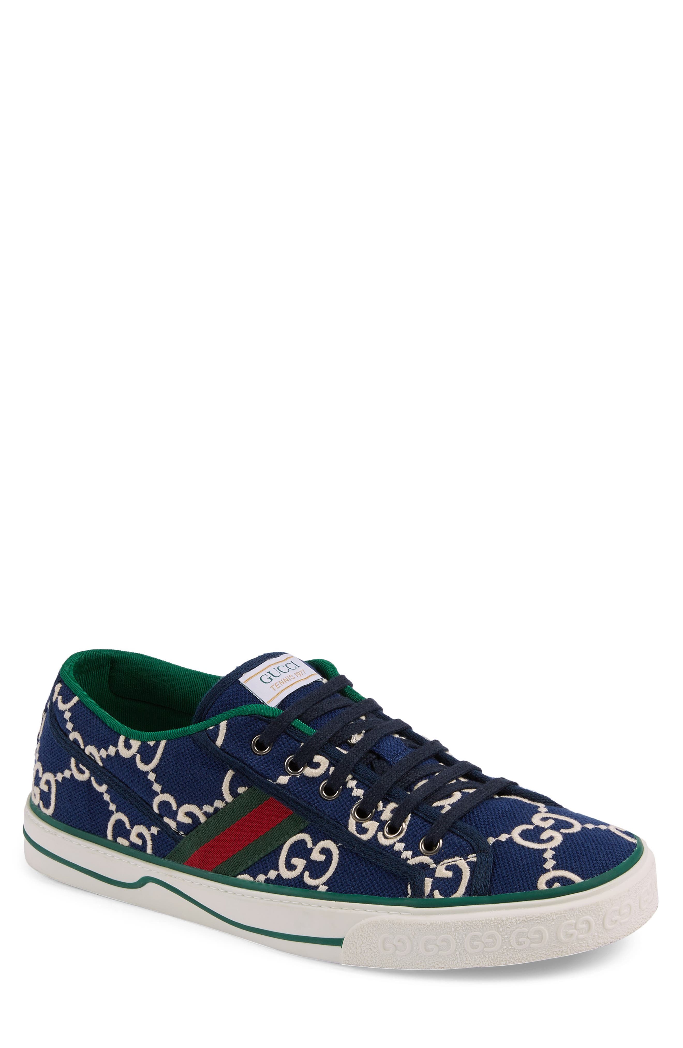 Gucci Tennis 1977 Embroidered Logo Sneaker, Main, color, 