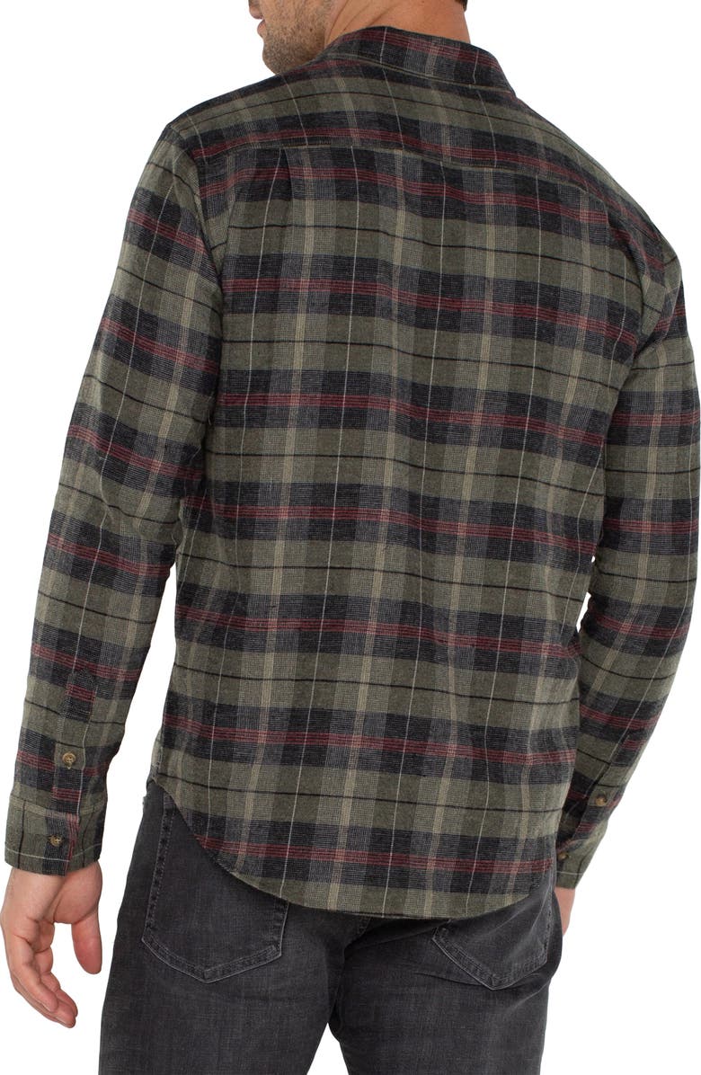 Liverpool Plaid Button-Up Shirt, Alternate, color, 