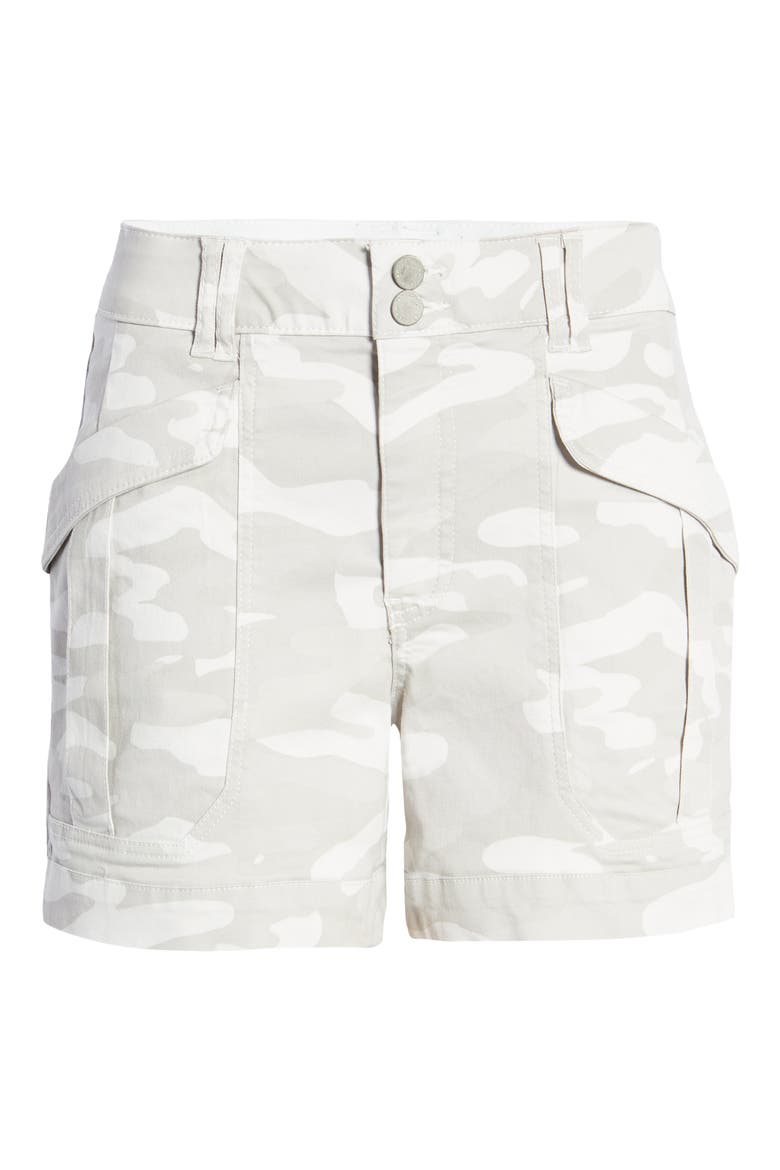 'Ab'Solution High Waist Cargo Shorts (Nordstrom Exclusive), Alternate, color, LIGHT GREY