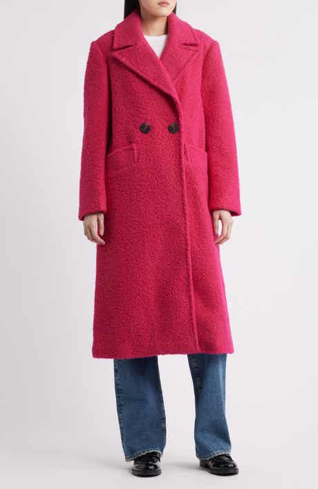 BCBGMAXAZRIA Double Breasted Bouclé Coat
