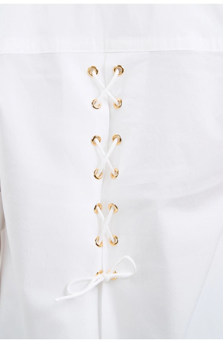 Trina Turk Triennale Lace-Up Back Top, Alternate, color, White