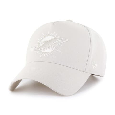 Men's '47 Cream Miami Dolphins Ballpark Offside Adjustable Hat