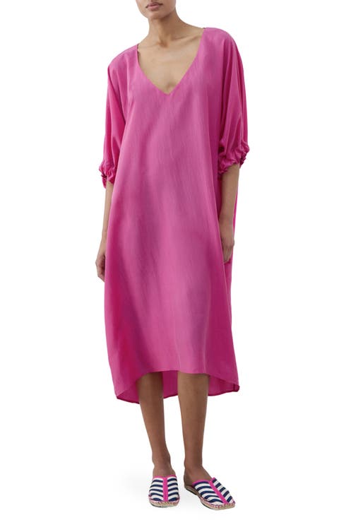 Puff Sleeve Silk Nightgown