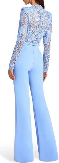 Maddie Lace Long Sleeve Wide Leg Jumpsuit