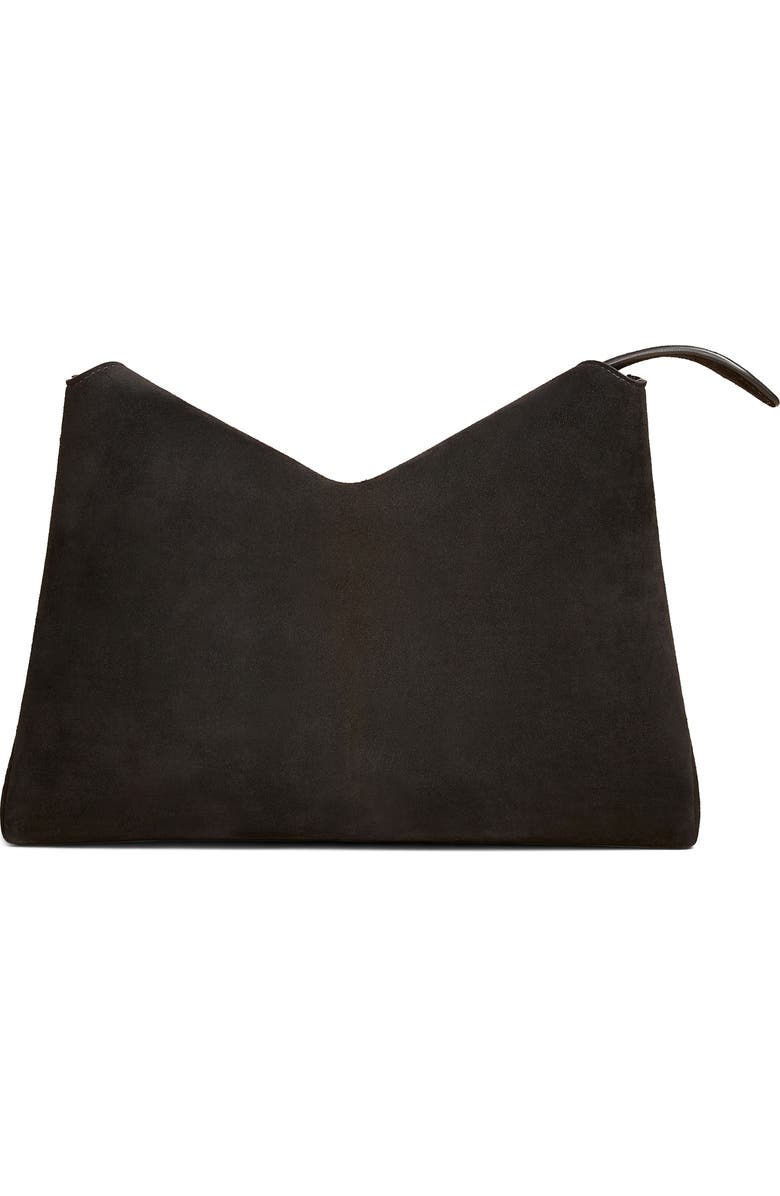 Khaite Medium Lina Suede Crossbody Bag, Main, color,