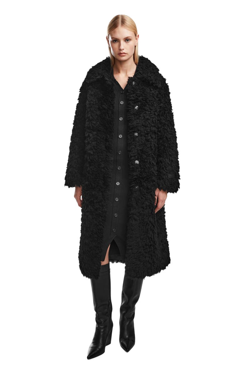 Rudsak KAMILAH WOMEN'S TEXTURED WOOL TEDDY TRENCH, Alternate, color, 