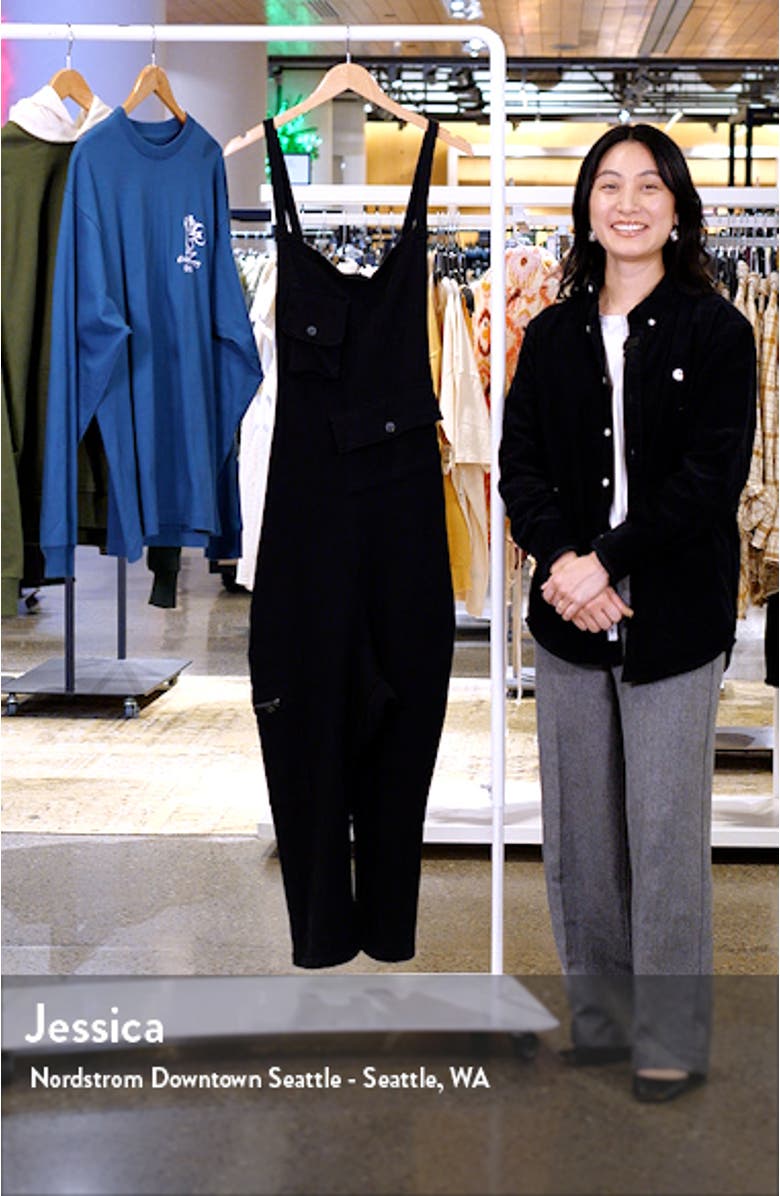 Tactical Drop Crotch Crop Cotton Overalls, sales video thumbnail