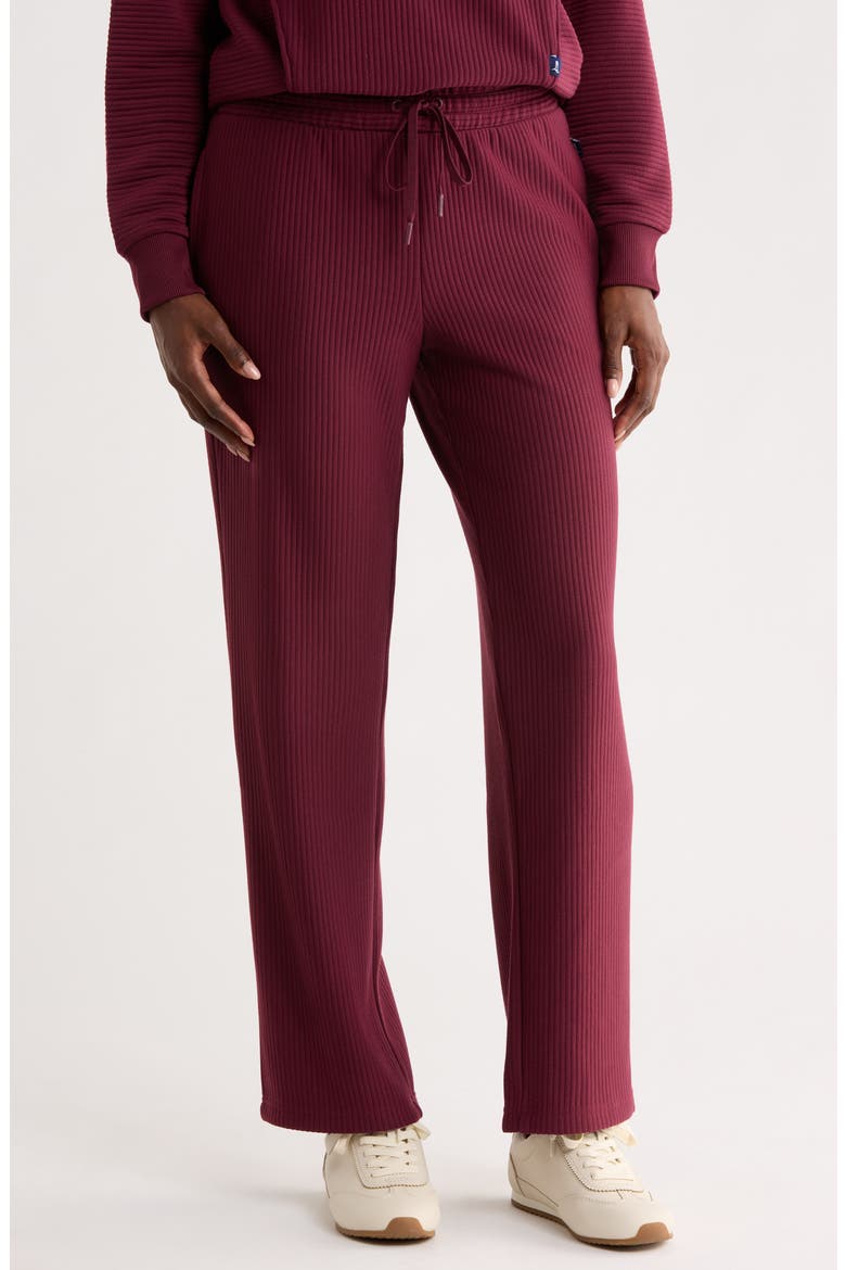 Ottoman Ribbed Pull-On Pants, Main, color, WINDSOR WINE