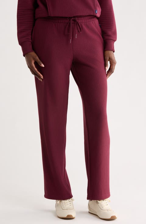 Ottoman Ribbed Pull-On Pants