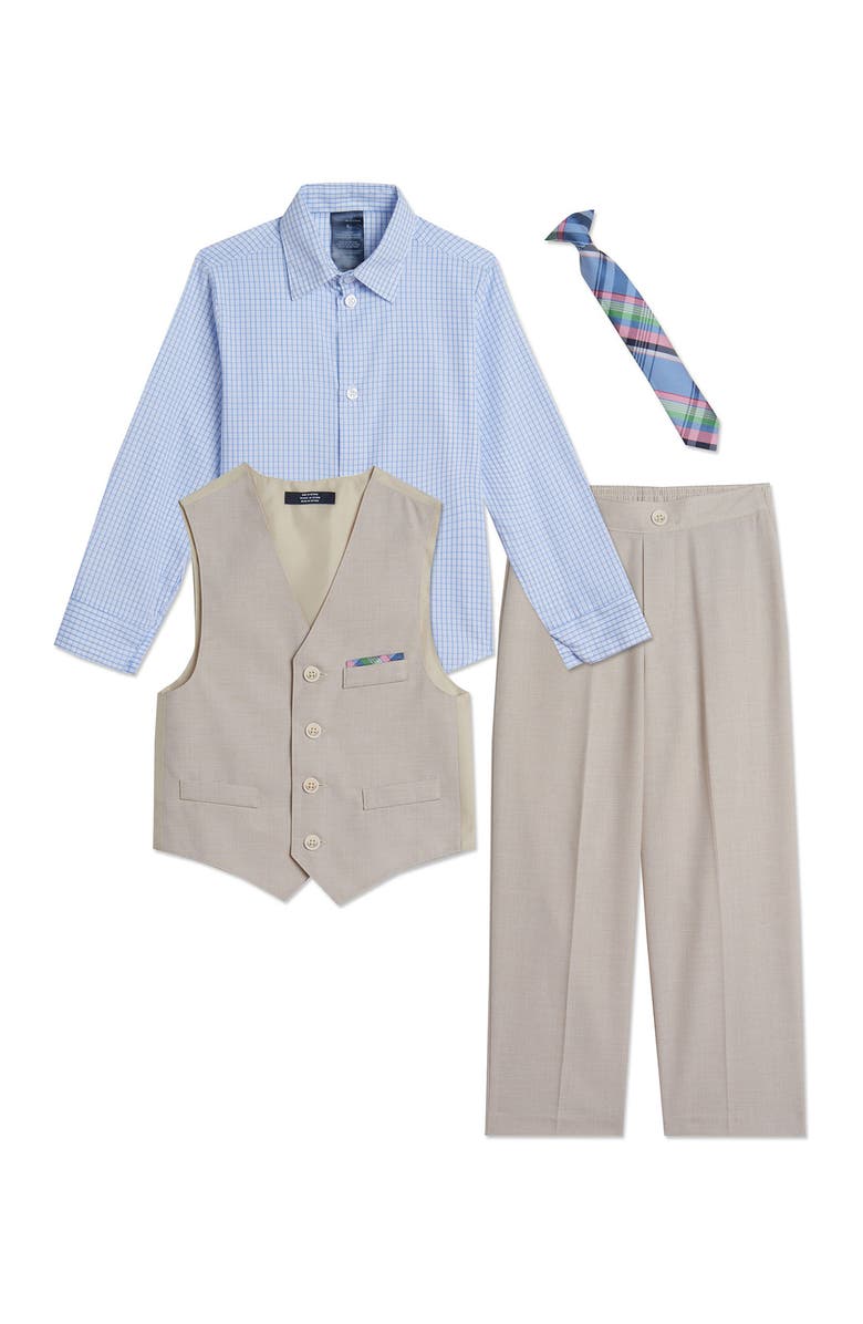 Tommy Hilfiger Micro Texture Vest Set, Alternate, color, 