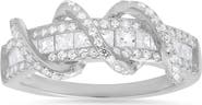 Queen Jewels Twisted Cubic Zirconia Band Ring