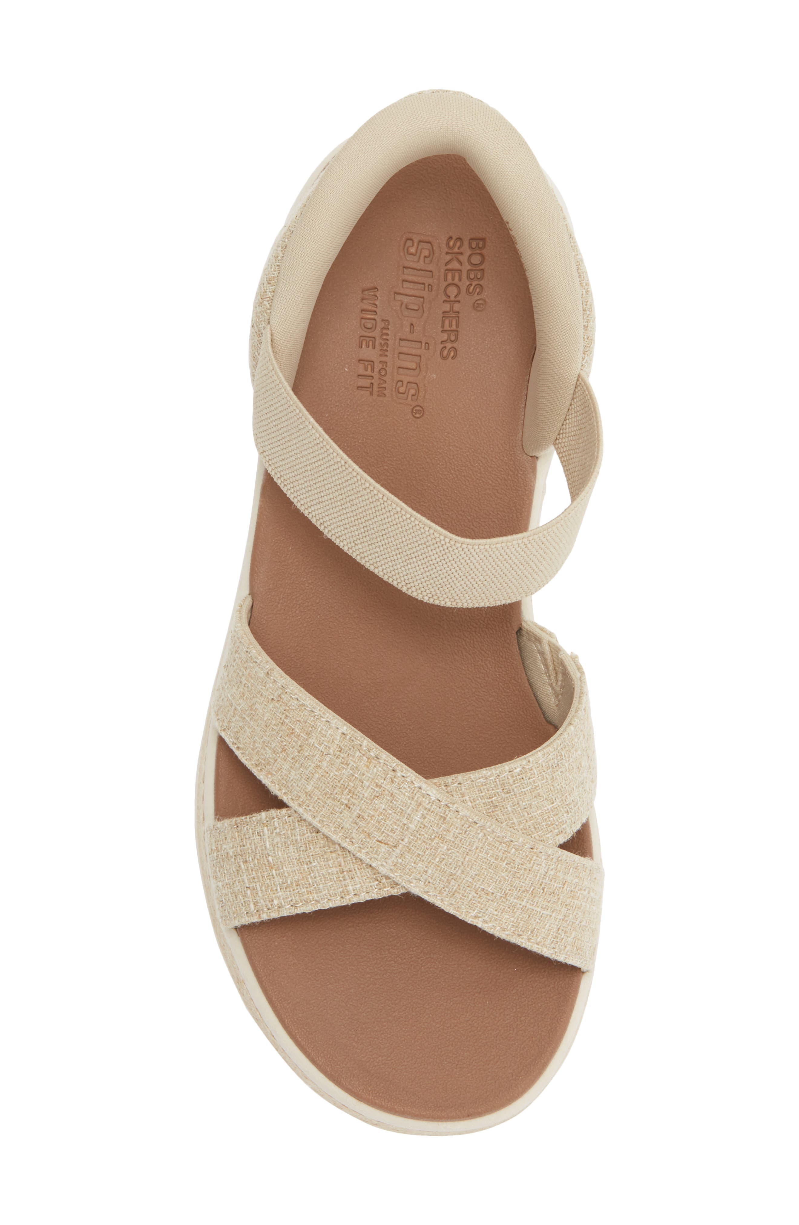 Slip-ins® BOBS® Slip-On Sandal, Alternate, color, NATURAL