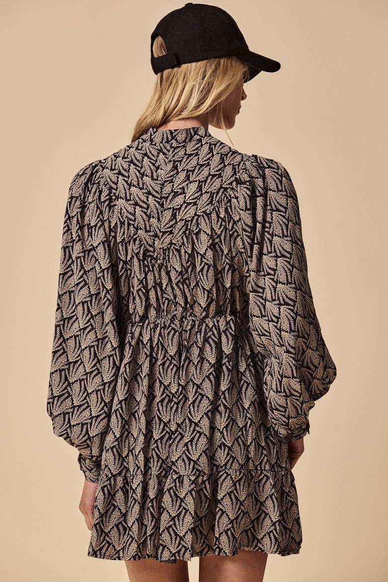 The Marissa Dress, Alternate, color, Black Print